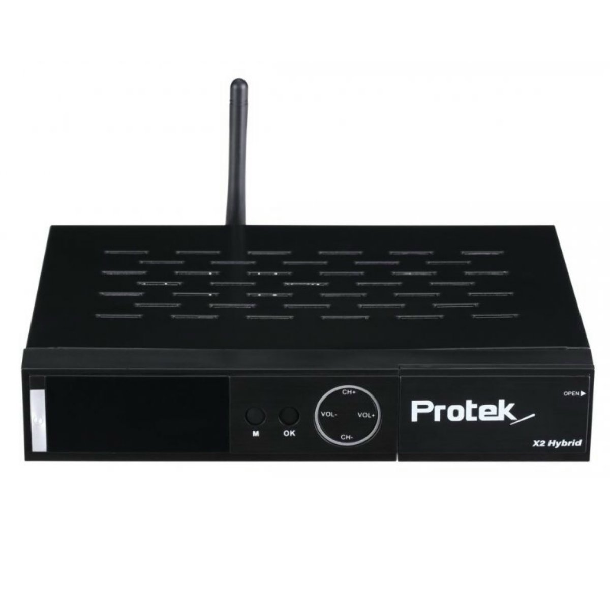 PROTEK X2 Combo DVB-S2, Sat-Receiver 4K Tuner, PVR-Funktion=optional, (HDTV, Twin Schwarz) UHD DVB-S