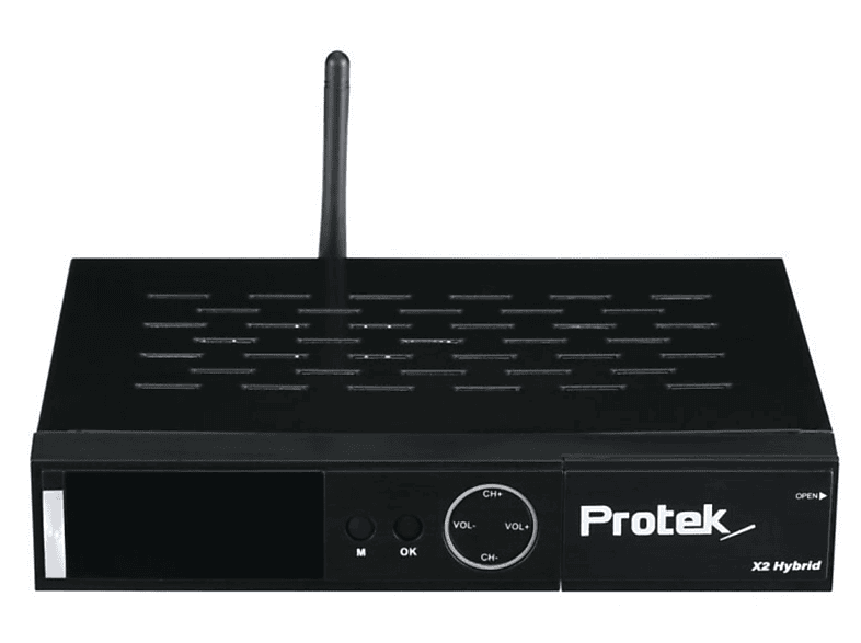PROTEK X2 Combo 4K UHD Sat-Receiver (HDTV, PVR-Funktion=optional, Twin Tuner, DVB-S, DVB-S2, Schwarz)