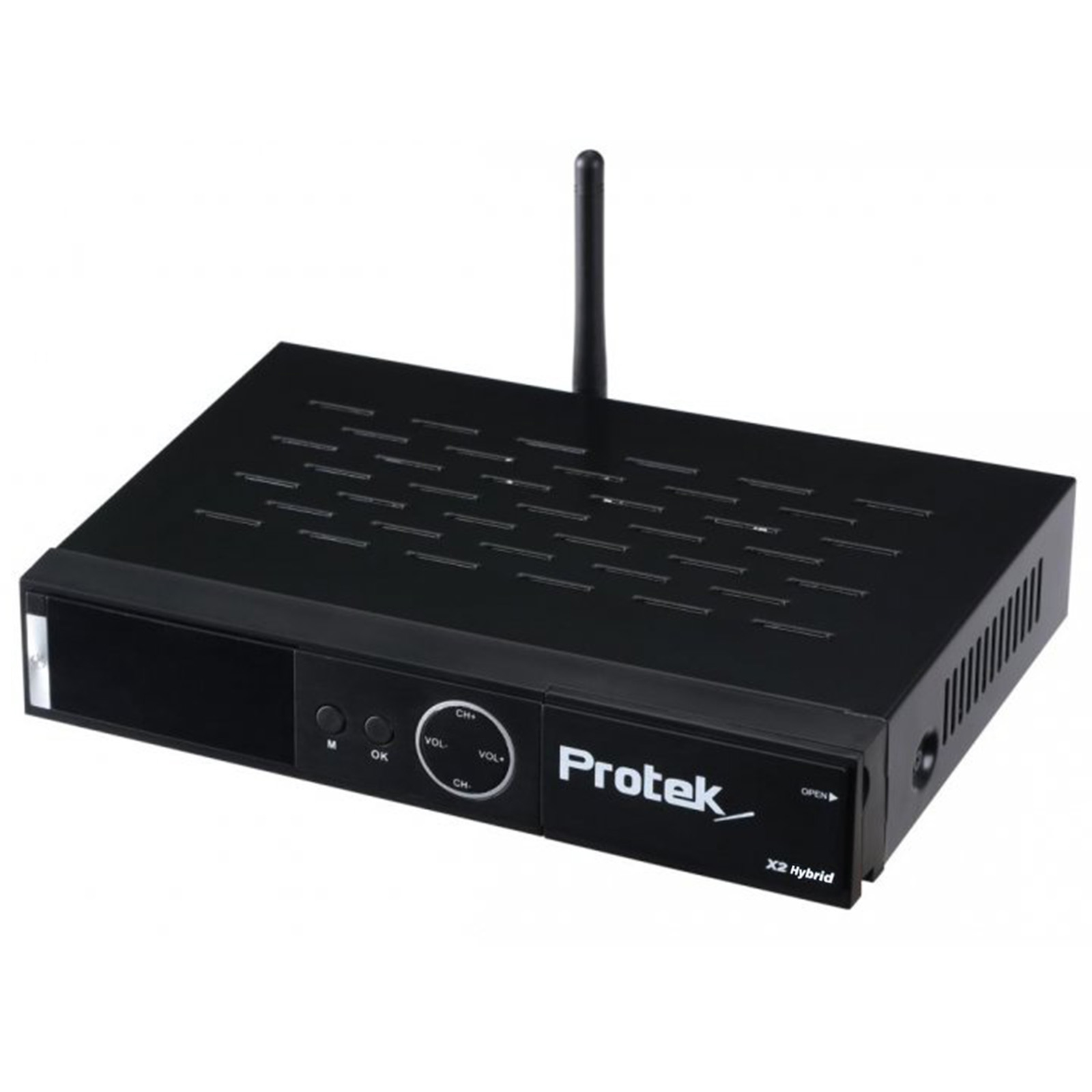 PROTEK X2 Combo DVB-S2, Sat-Receiver 4K Tuner, PVR-Funktion=optional, (HDTV, Twin Schwarz) UHD DVB-S