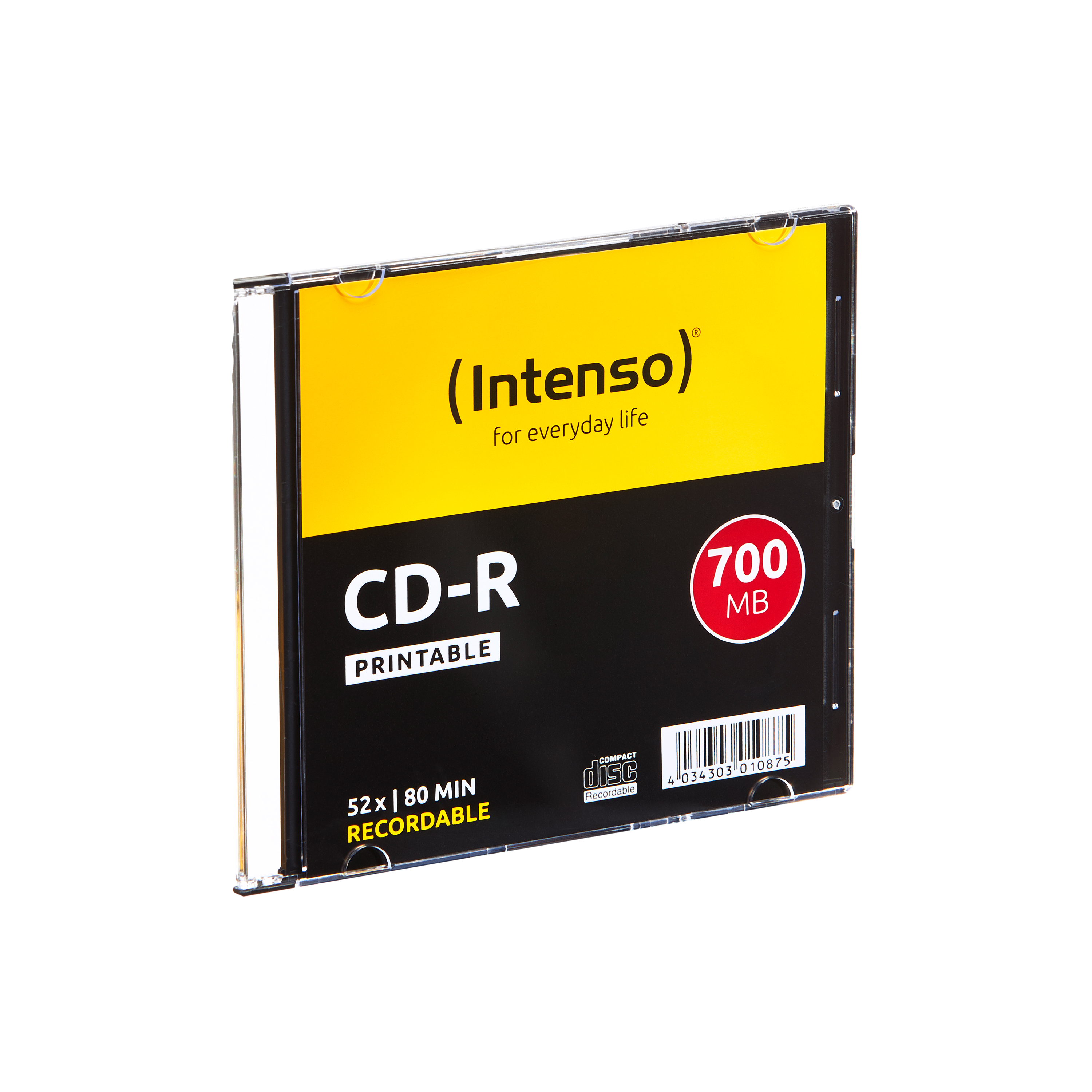 CD-R INTENSO 10er Bedruckbar Pack Slim CD-R Case