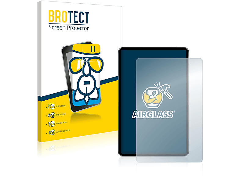 BROTECT Airglass Panzerglasfolie Displayschutz(für Huawei Pro 12.6 (2021) (Hochformat)) WiFi MatePad