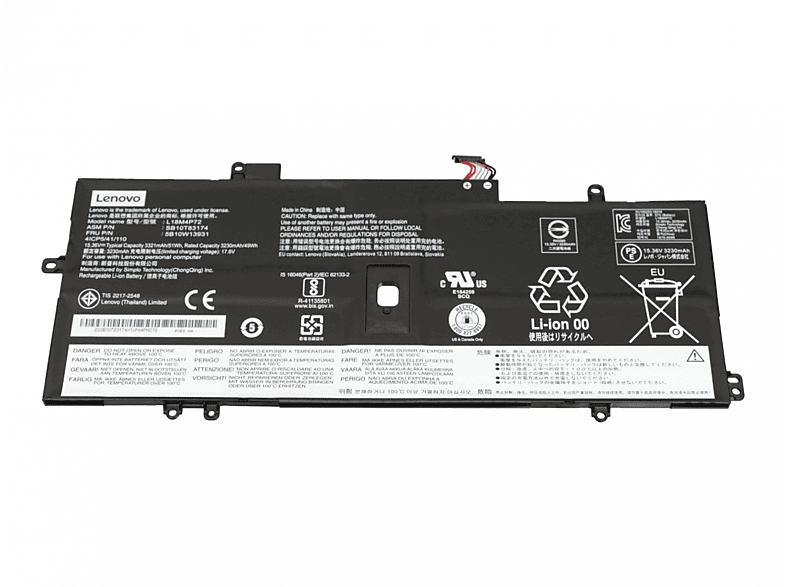 LENOVO L18L4P71 Original Li-Polymer Akku, 15.36 Volt, 3321 mAh