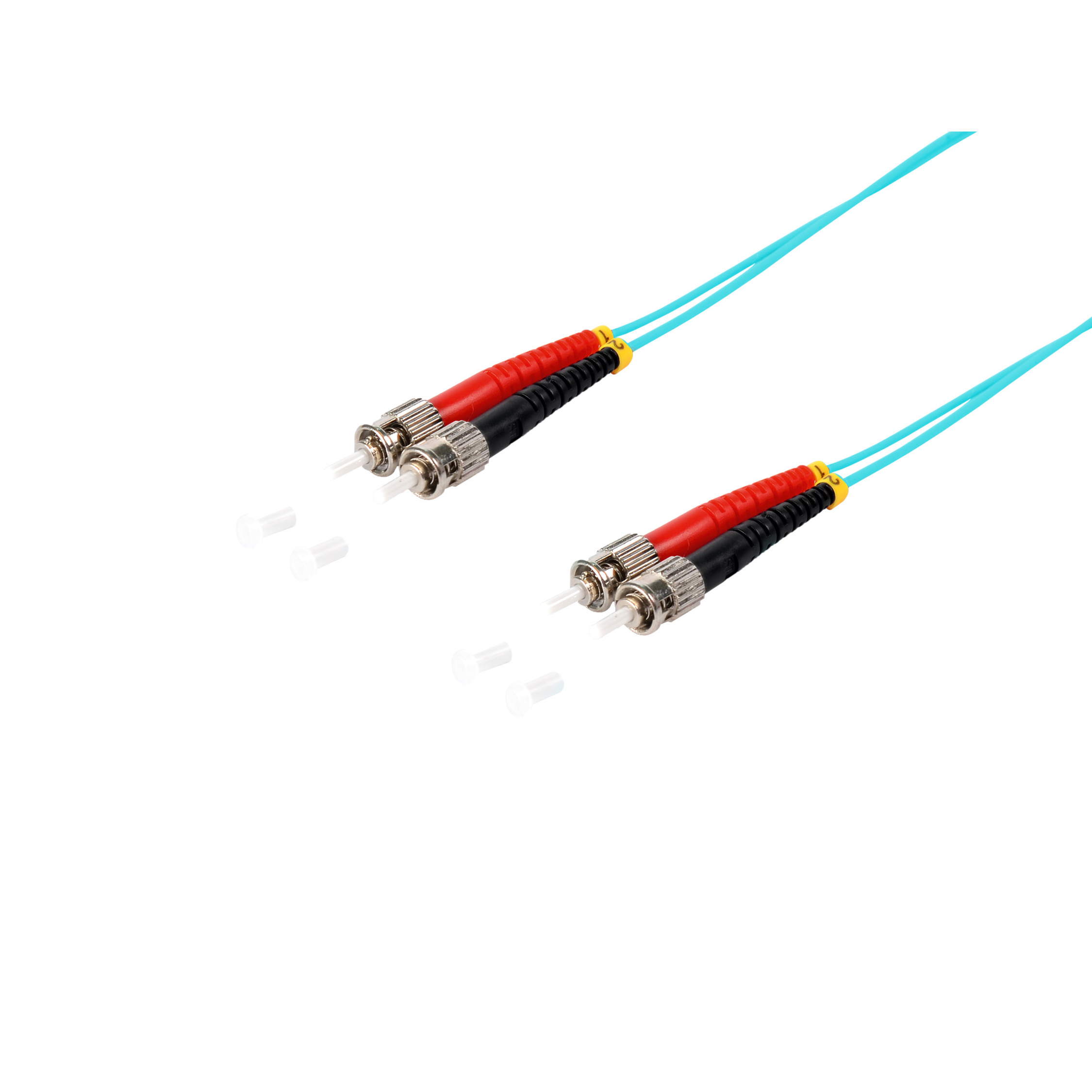 15 Patchkabel, S/CONN Duplex aqua 15m, Patchkabel 50/125µ MAXIMUM m CONNECTIVITY ST/ST OM3