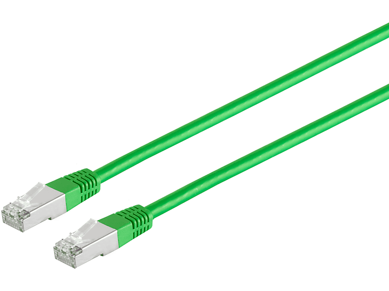 S/CONN MAXIMUM CONNECTIVITY Patchkabel cat 6 S/FTP PIMF Halogenfrei grün 1m, Patchkabel RJ45, 1 m