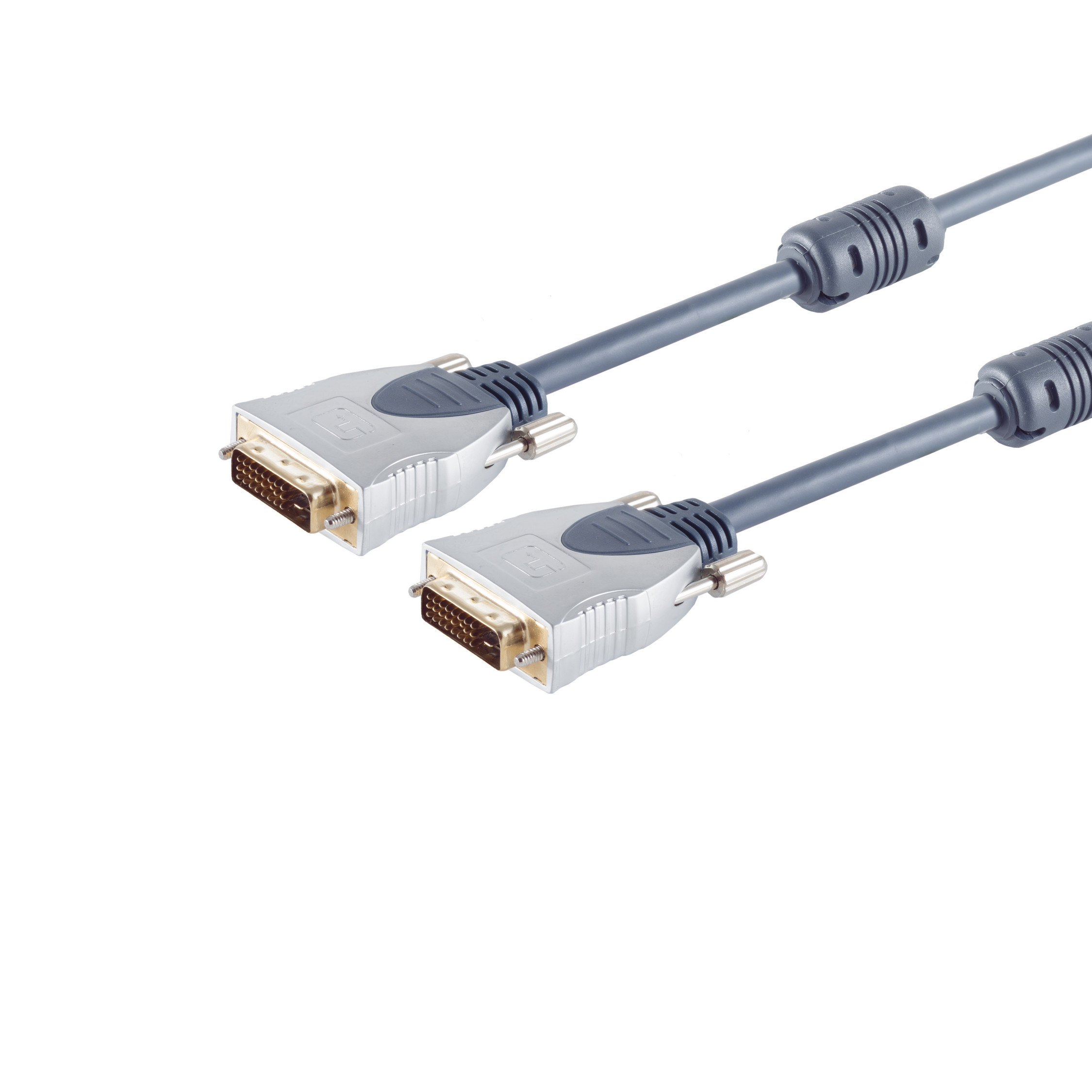 CONNECTIVITY DVI-D Kabel 2x Audio/Video Stecker, S/CONN MAXIMUM Home-Cinema 1,5m