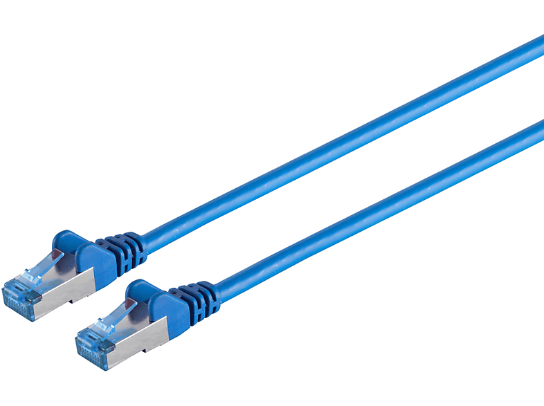 S/CONN MAXIMUM CONNECTIVITY Patchkabel cat6A S/FTP PIMF blau 0,5m, Patchkabel RJ45, 0,50 m