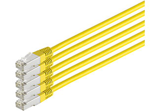 S/CONN MAXIMUM CONNECTIVITY Patchkabel cat 6 S/FTP PIMF HF VE5 gelb 0,25m, Patchkabel, 0,25 m