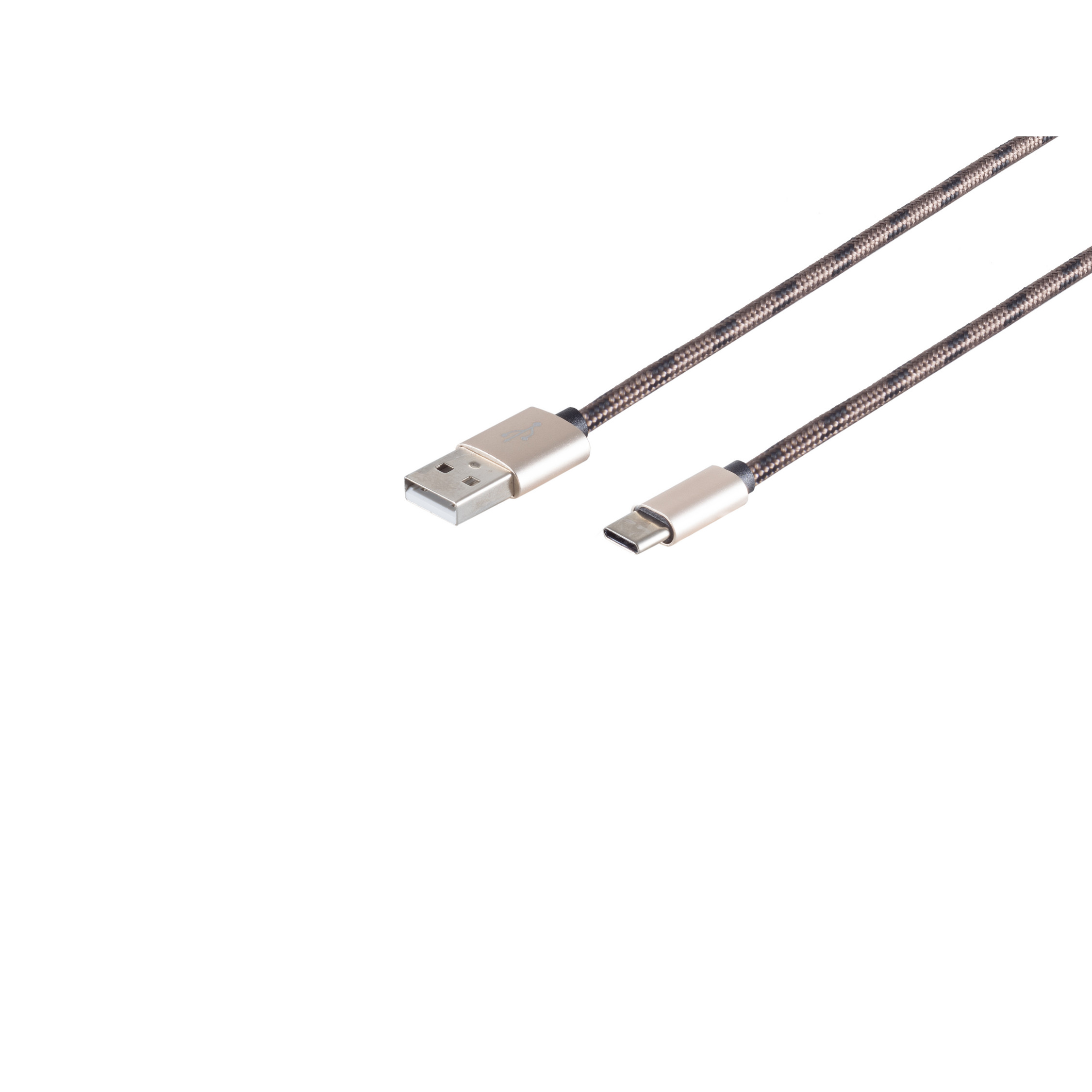 S/CONN MAXIMUM CONNECTIVITY USB Kabel USB-Ladekabel Typ Stecker braun USB 0,9m C auf A
