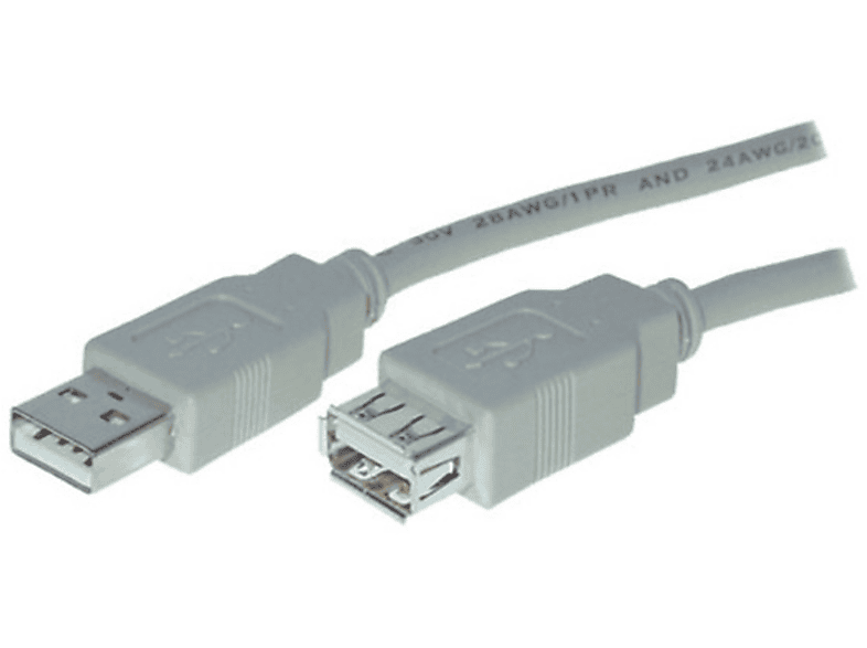 Kabel / CONNECTIVITY USB USB 0,3m A Buchse MAXIMUM S/CONN 2.0, High Verlängerung USB Stecker Speed A