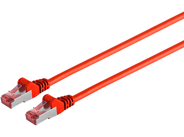 S/CONN MAXIMUM CONNECTIVITY Patchkabel cat6A S/FTP PIMF Halogenfrei rot 0,15m, Patchkabel RJ45, 0,15 m