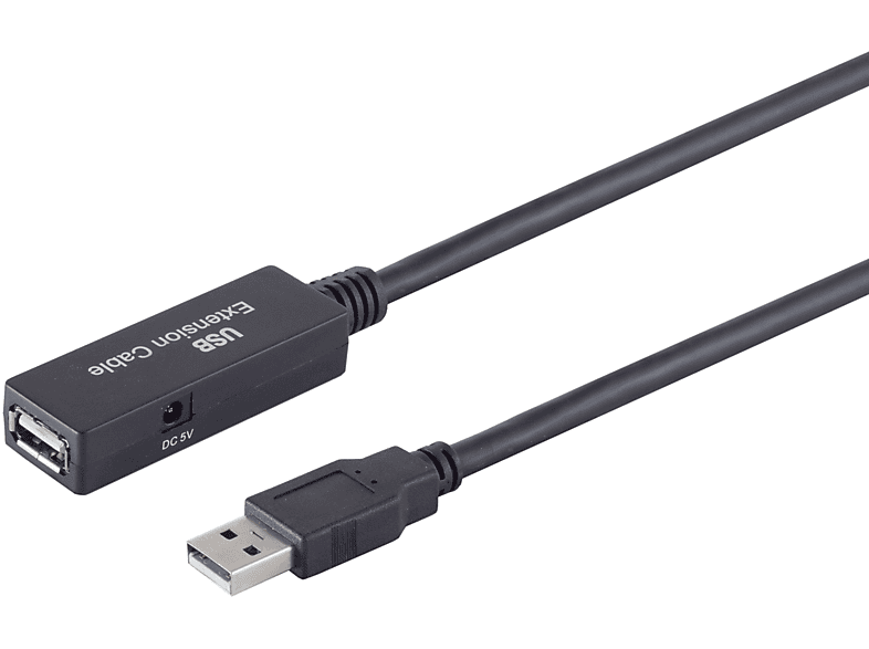S/CONN MAXIMUM CONNECTIVITY USB Verlängerung, AKTIV, USB 2.0, 480Mbps, 5,0m USB Kabel
