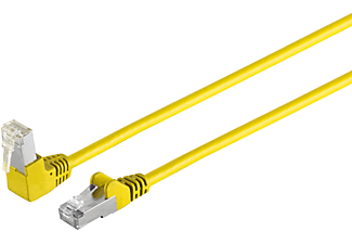 S/CONN MAXIMUM CONNECTIVITY Kabel cat 6 S/FTP PIMF Winkel-gerade gelb 0,2m, Patchkabel, 0,25 m