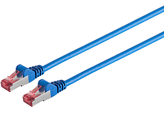 S/CONN MAXIMUM CONNECTIVITY Patchkabel cat6A S/FTP PIMF Halogenfrei blau 20m, Kabel, 20 m