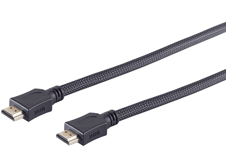 S/CONN MAXIMUM CONNECTIVITY HDMI A-St./HDMI A-St. verg HEAC sw Nylon Mantel 1m HDMI Kabel