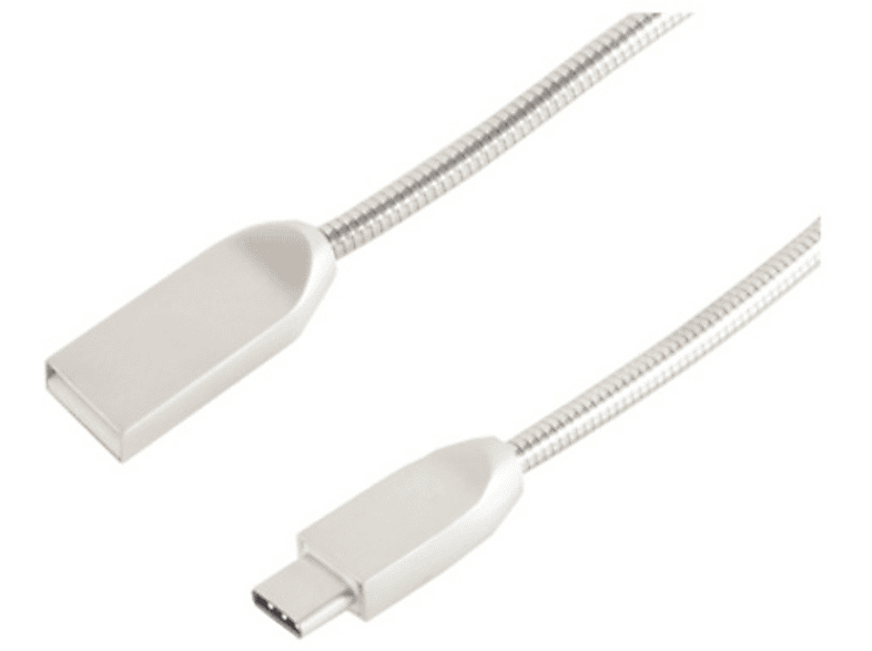 USB A/Type Kabel USB 1,2m CONNECTIVITY Kabel Lade-Sync MAXIMUM Steel 3.1C Silber S/CONN