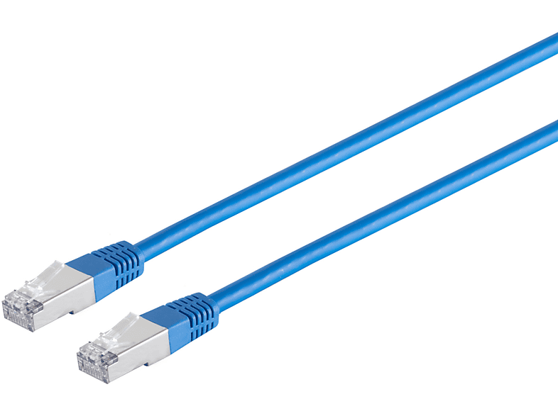 S/CONN MAXIMUM CONNECTIVITY Patchkabel, cat. 5e, SF/UTP, blau, 25,0m, Patchkabel RJ45, 25 m