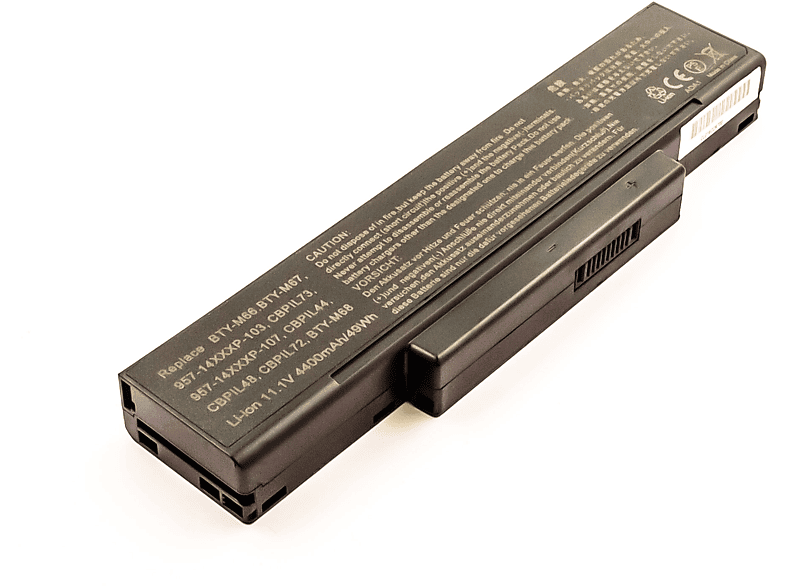 AGI Akku kompatibel mit MSI VX600-T3447 Li-Ion Notebookakku, 10.8 Volt, 4400 mAh