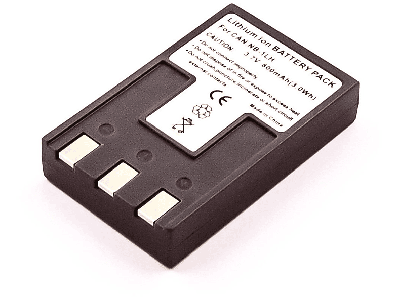 MOBILOTEC Akku kompatibel mit Polaroid PCD5350|PDC6350 Li-Ion Akku, Li-Ion, 3.7 Volt, 800 mAh