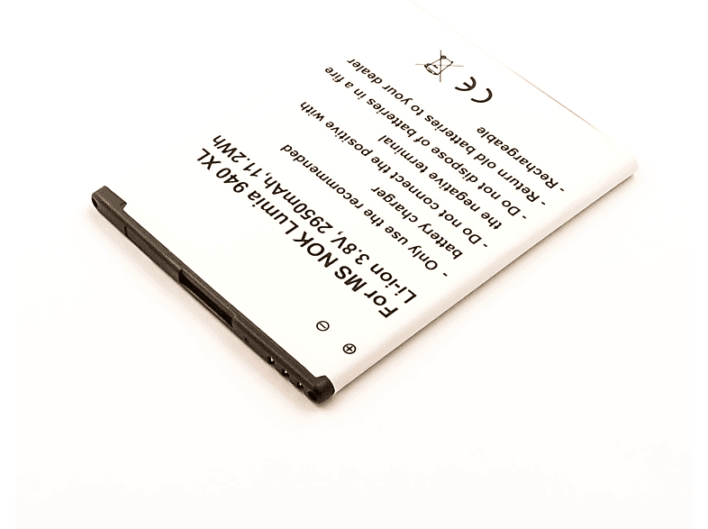 MOBILOTEC Akku kompatibel mit Microsoft Lumia 940 XL Li-Ion Akku, Li-Ion, 3.85 Volt, 2950 mAh