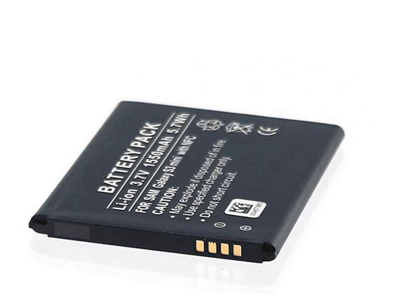 AGI Akku kompatibel mit Samsung Galaxy S3 Mini|GT-I8190/T Li-Ion Handy-/Smartphoneakku, Li-Ion, 3.7 Volt, 1500 mAh