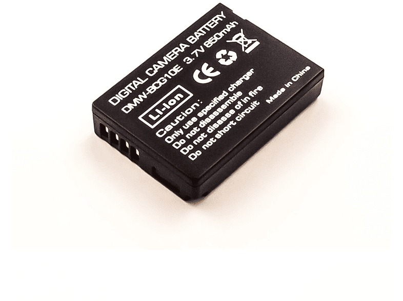 AGI Akku kompatibel mit Panasonic LUMIX DMC-ZX3 Li-Ion Digitalkameraakku, Li-Ion, 3.7 Volt, 890 mAh