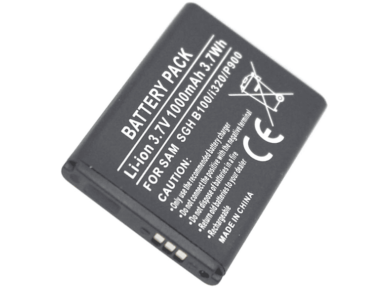 AGI Akku kompatibel mit Samsung GT-E1170|GT-C5130S|GT-E2121B Li-Ion Handy-/Smartphoneakku, Li-Ion, 3.7 Volt, 850 mAh