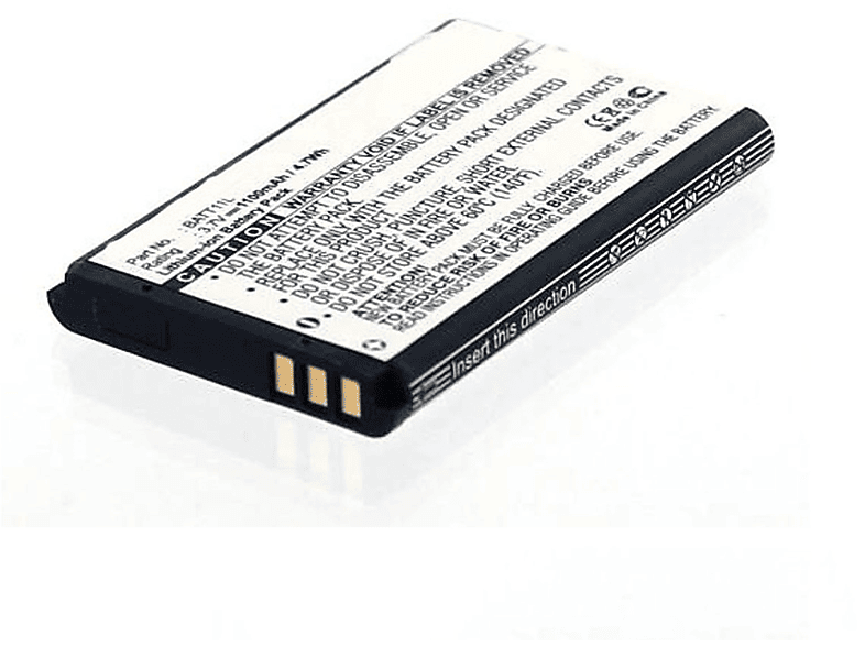 Ordro Li-Ion kompatibel mit Li-Ion, mAh Volt, MOBILOTEC HDV-V16|LD-1W|LD-3W Akku 1100 3.7 Akku,