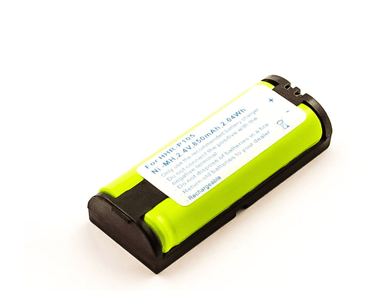 MOBILOTEC Akku kompatibel mit Panasonic HHR-P105|KX-TCD 290GT NiMH Akku, NiMH, 2.4 Volt, 850 mAh