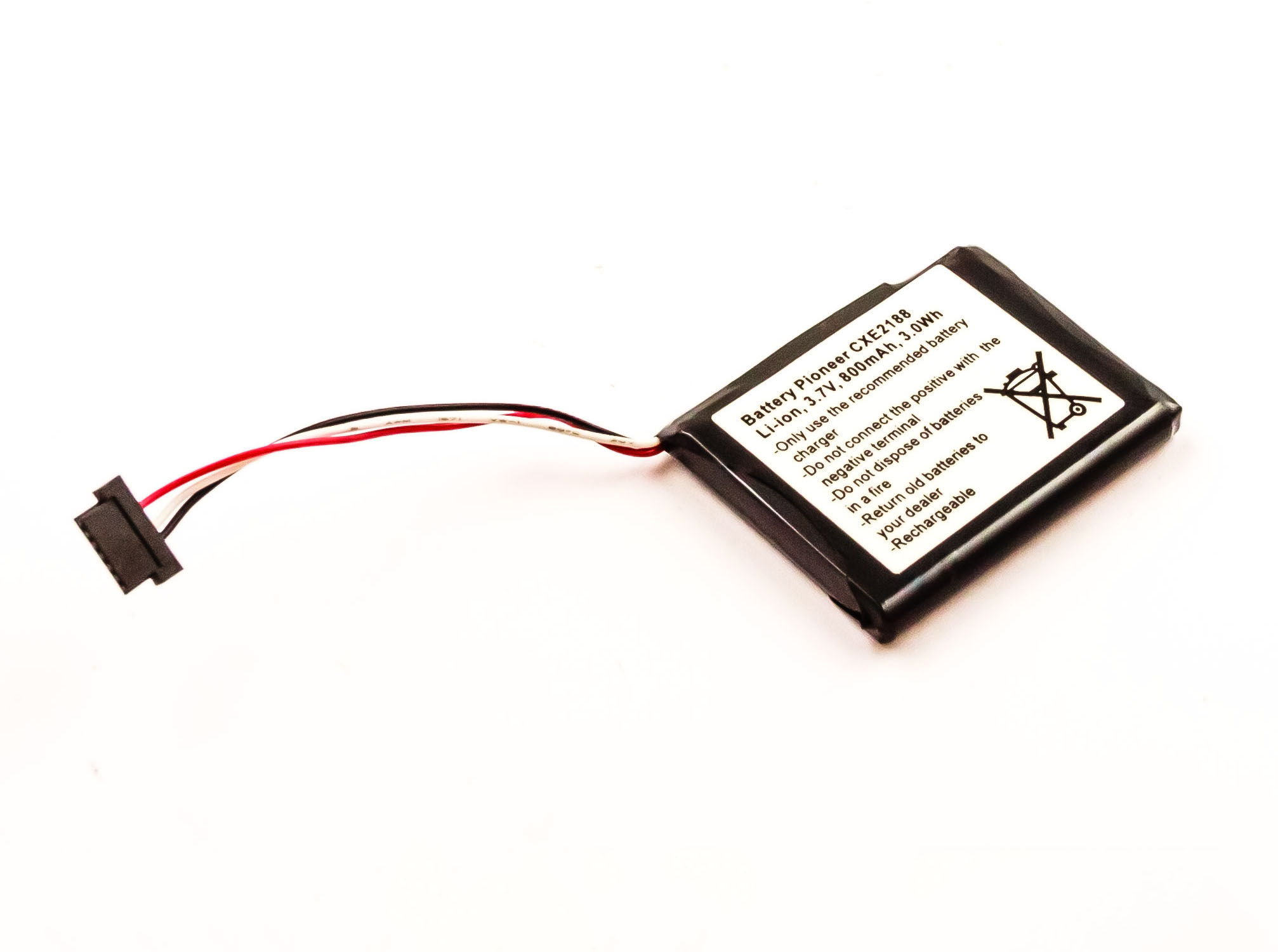 Lithium Ion Battery Replacement Battery For Pioneer AVIC Navigation Systems - 790mAh 3.7V Li-ion - View #4