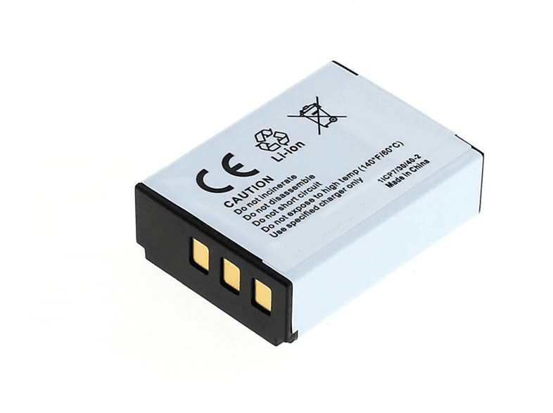 MOBILOTEC Akku kompatibel mit Rollei Movieline SD23|CB-170 Li-Ion Akku, Li-Ion, 3.7 Volt, 1500 mAh