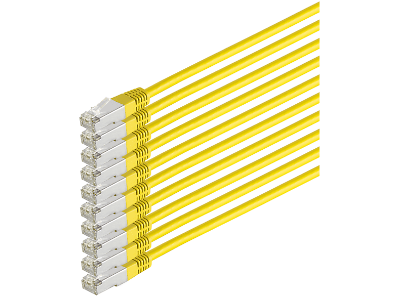 PIMF gelb S/CONN 0,5m, 6 MAXIMUM VE10 Patchkabel CONNECTIVITY RJ45, Patchkabel cat HF m 0,50 S/FTP