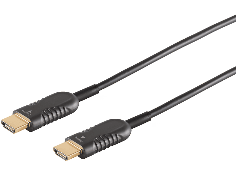 HDMI Kabel, S/CONN CONNECTIVITY HDMI Kabel Optisches 4K, 20m MAXIMUM