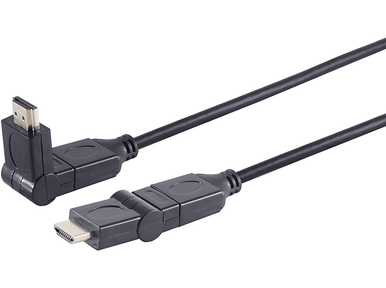 S/CONN MAXIMUM CONNECTIVITY HDMI A-Stecker/HDMI A-Stecker winkelbar HEAC 3m HDMI Kabel