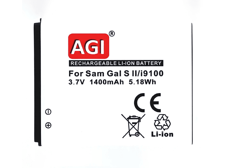 II|Galaxy Volt, MOBILOTEC Akku kompatibel 3.7 S2 Galaxy Samsung Li-Ion, mit Li-Ion 1200 S mAh S2|Galaxy Akku,