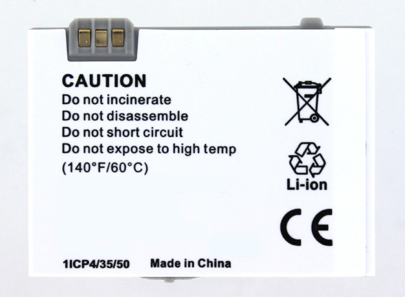 Li-Ion mAh Akku 600 Volt, Li-Ion, MOBILOTEC kompatibel Akku, L50645-K1310-X363|C72|C75|S75 Siemens 3.7 mit