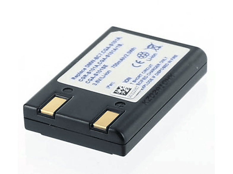 MOBILOTEC Akku kompatibel mit Panasonic CGA-S101|CGR-S101A|DMW-BC7 Li-Ion Akku, Li-Ion, 3.6 Volt, 650 mAh | Akkus