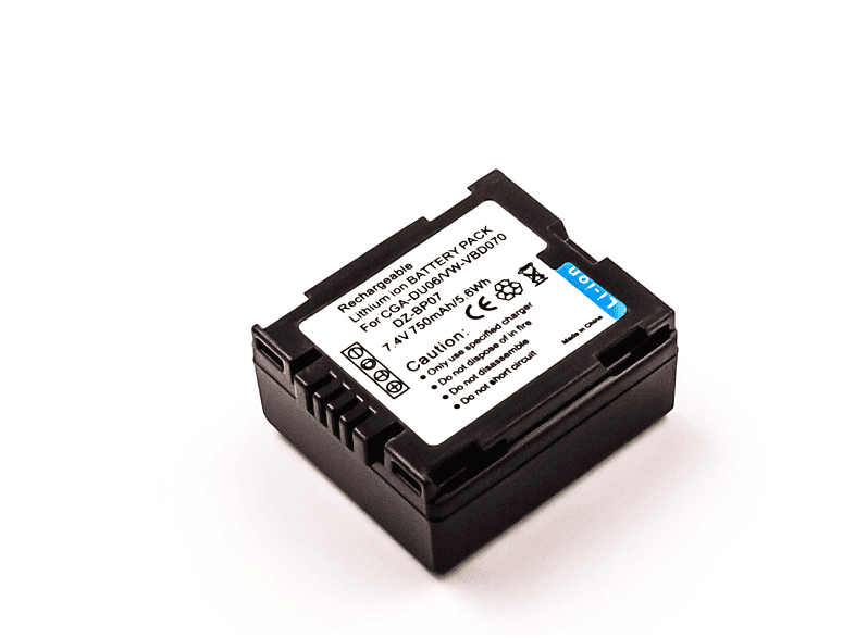 MOBILOTEC Akku kompatibel mit Hitachi DZ-HS301E|DZ-MV730|DZ-HS501E Li-Ion Akku, Li-Ion, 7.2 Volt, 600 mAh