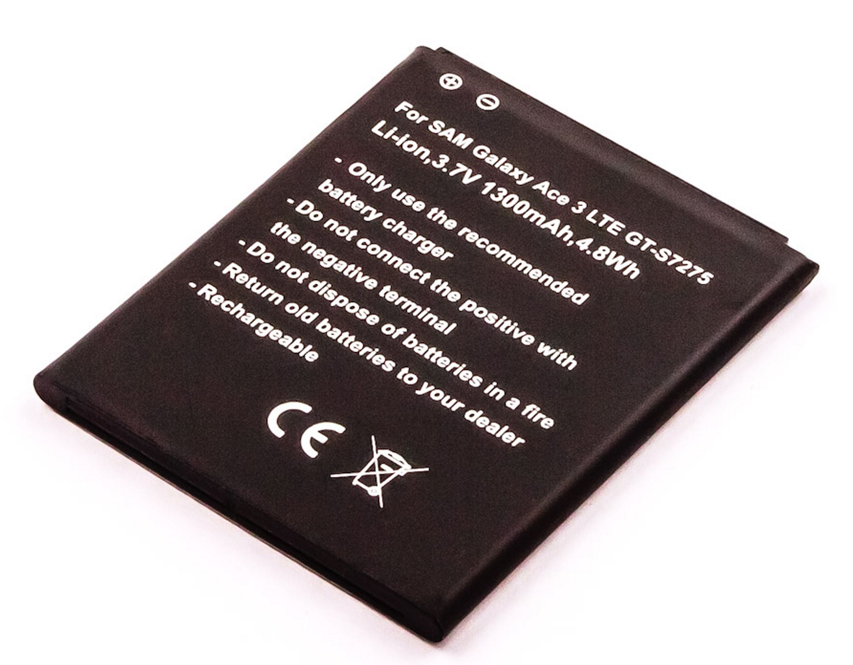 Akku, Akku Volt, kompatibel 1300 Samsung Li-Ion GT-S7275 Li-Ion, 3.7 mAh mit MOBILOTEC