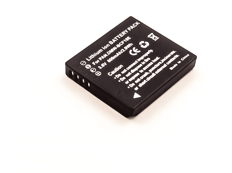 MOBILOTEC Akku kompatibel mit Panasonic LUMIX DMC-F2|DMC-F3|DMC-FH1 Li-Ion Akku, Li-Ion, 3.6 Volt, 700 mAh
