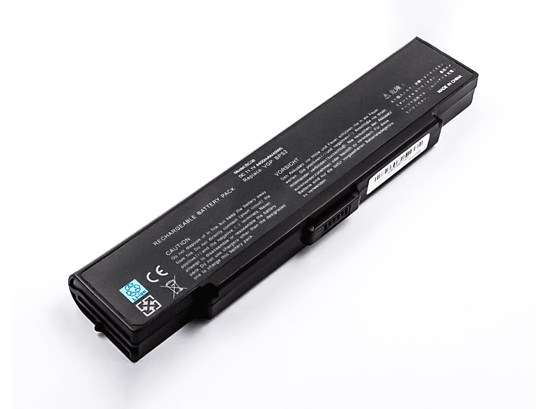 MOBILOTEC Akku kompatibel mit Sony Vaio VGN-C1|PCG-8W1|PCG-7M1M Li-Ion Akku, Li-Ion, 11.1 Volt, 4400 mAh