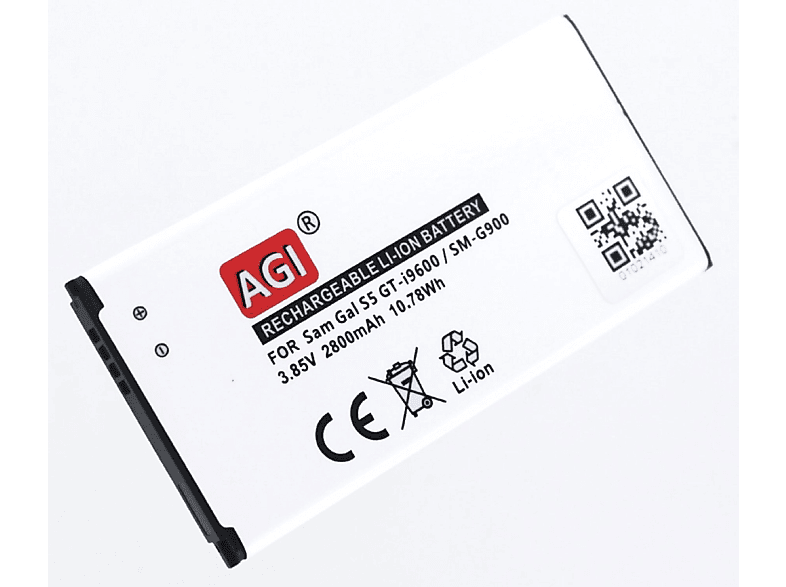 MOBILOTEC Akku kompatibel mit Akku, mAh Samsung 2800 3.85 Volt, Li-Ion Li-Ion, Galaxy S5|SM-G870|GT-I9600