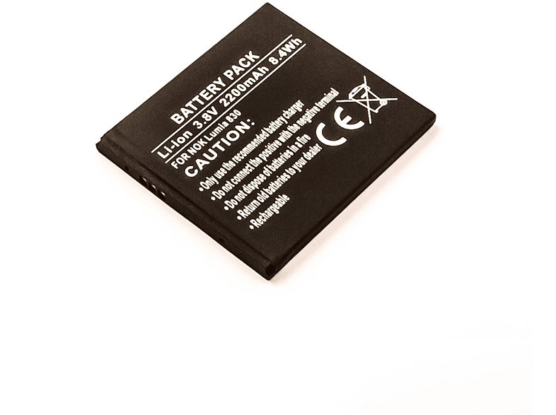 AGI Akku kompatibel mit Nokia Lumia 830 Li-Ion Handy-/Smartphoneakku, Li-Ion, 3.8 Volt, 2200 mAh