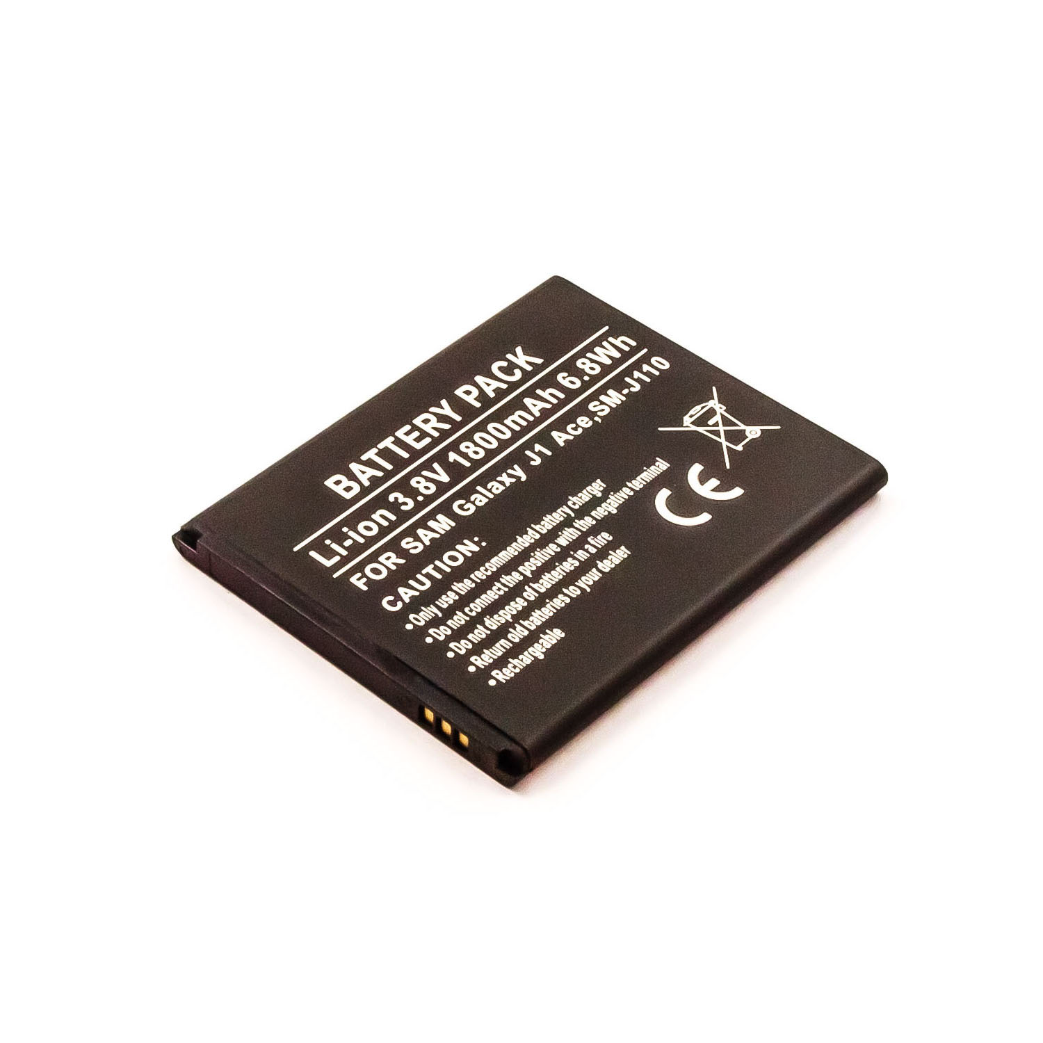 Li-Ion, Volt, mit Li-Ion Akku, kompatibel mAh 1600 EB-BJ111ABE Samsung MOBILOTEC Akku 3.8