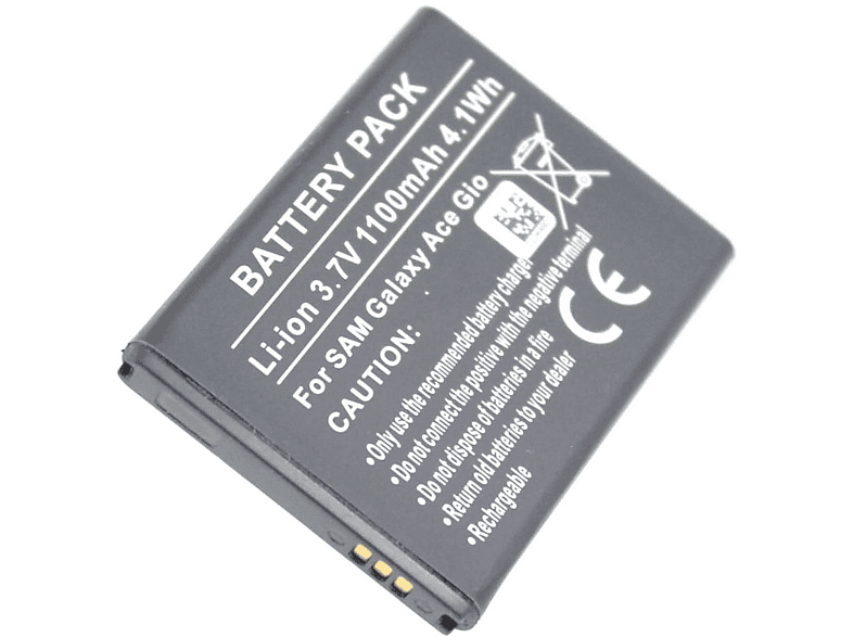 MOBILOTEC Akku kompatibel mit Samsung EB494358VUCSTD Li-Ion Akku, Li-Ion, 3.7 Volt, 1000 mAh