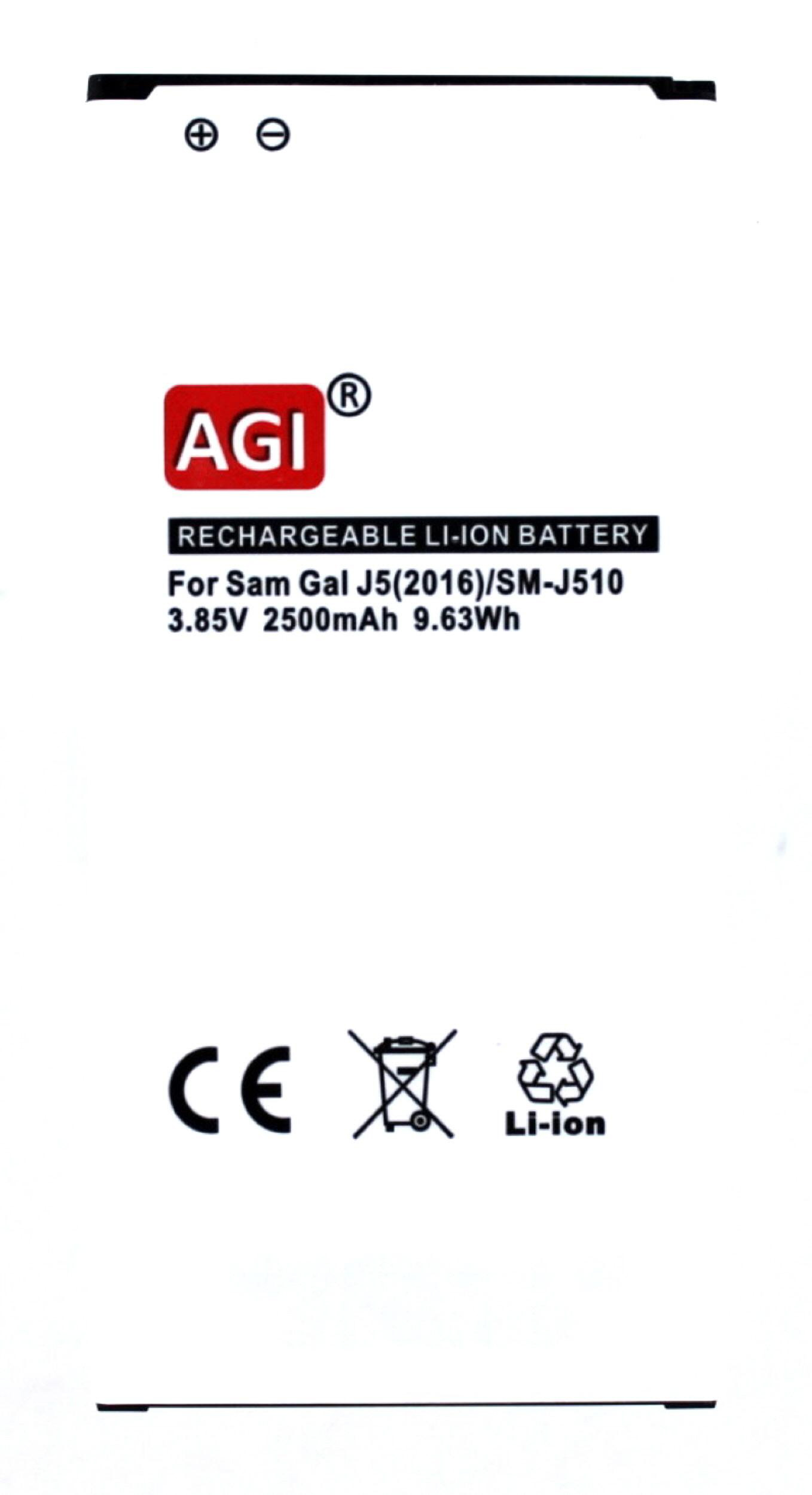 kompatibel Volt, Li-Ion, mit Akku 3.85 Samsung AGI Handy-/Smartphoneakku, Li-Ion mAh 2500 EB-BJ510CBE