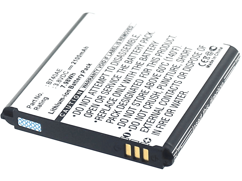 MOBILOTEC Akku kompatibel mit Samsung NX3000|NX3300|SM-C101|SM-C105 Li-Ion Akku, Li-Ion, 3.8 Volt, 2100 mAh