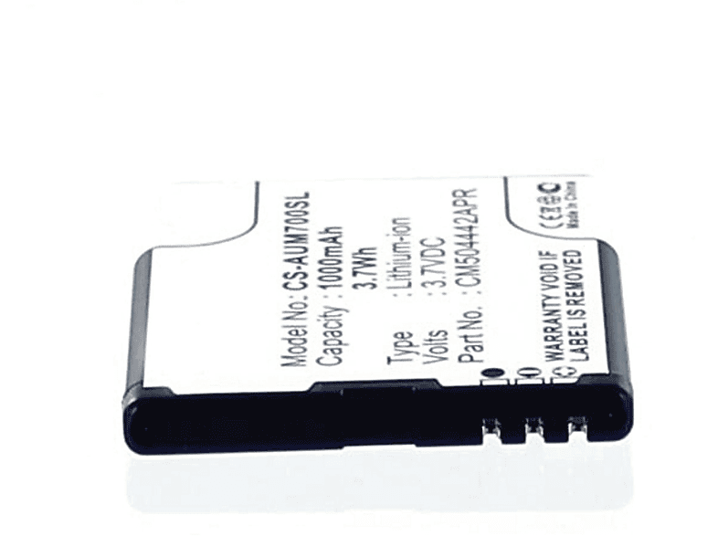 Akku mAh kompatibel mit amplicomms PowerTel 1000 Li-Ion, 3.7 Volt, Li-Ion M6900|M7000 MOBILOTEC Akku,