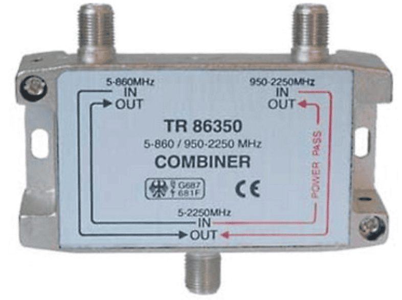 S/CONN MAXIMUM CONNECTIVITY SAT-TV-Einspeisweiche, 5-860 MHz, Zubehör & MHz DC SAT Abzweiger 950-2250