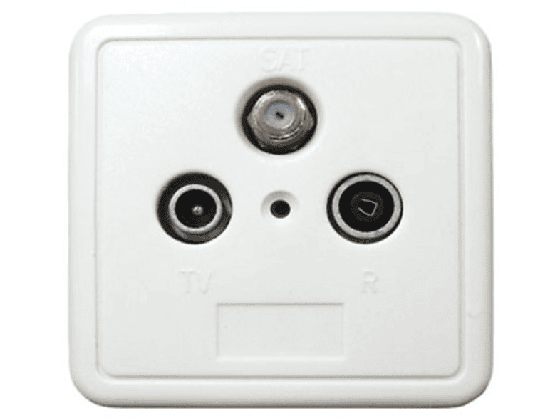 S/CONN MAXIMUM CONNECTIVITY Antennendose, BK+SAT, Stich., 1dB, 3-Fach