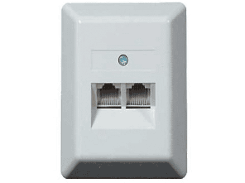 S/CONN MAXIMUM CONNECTIVITY UAE Anschlußdose 2 x 8/8 parallel  AP ISDN Anschlussdose weiß | Telefon-Kabel